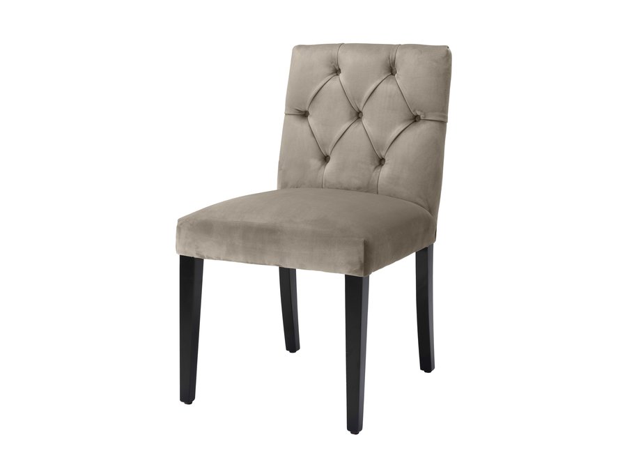 Dining room chair Atena  - Greige Velvet