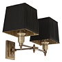Wandlampe 'Lexington' - Double - Black/Brass