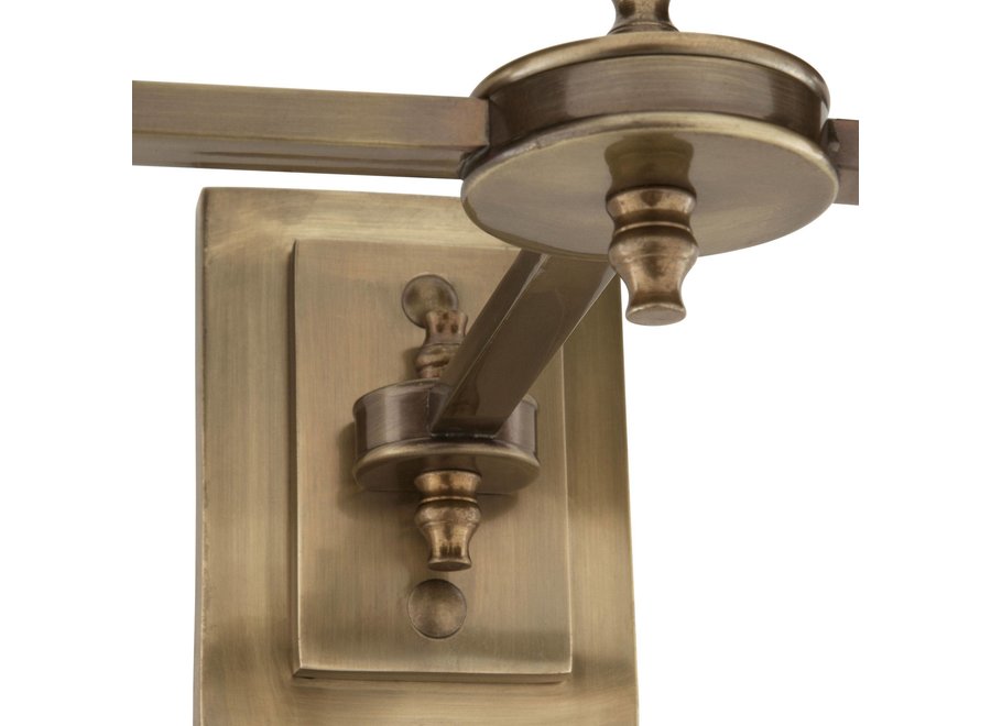 Lampe murale 'Lexington' - Double - Black/Brass