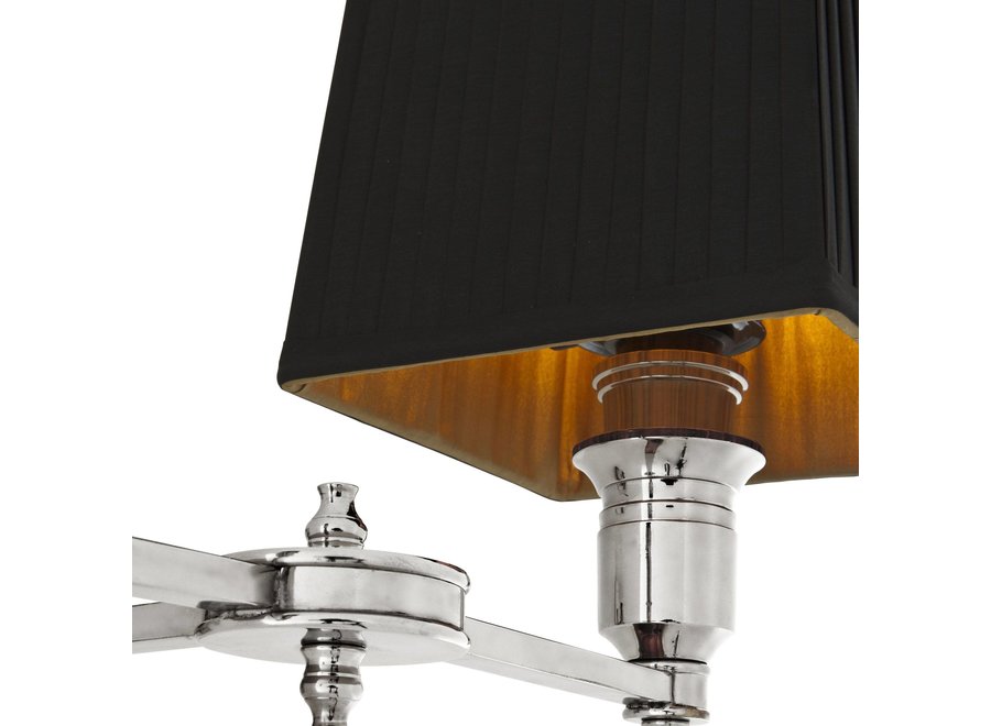 Lampe murale 'Lexington' Double-  Black / Nickel