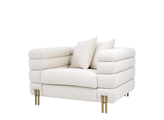 Armchair York -  Bouclé Cream