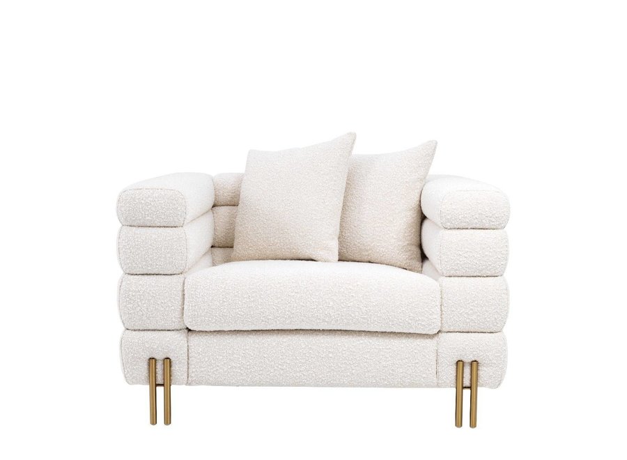 Armchair 'York' -  Bouclé Cream