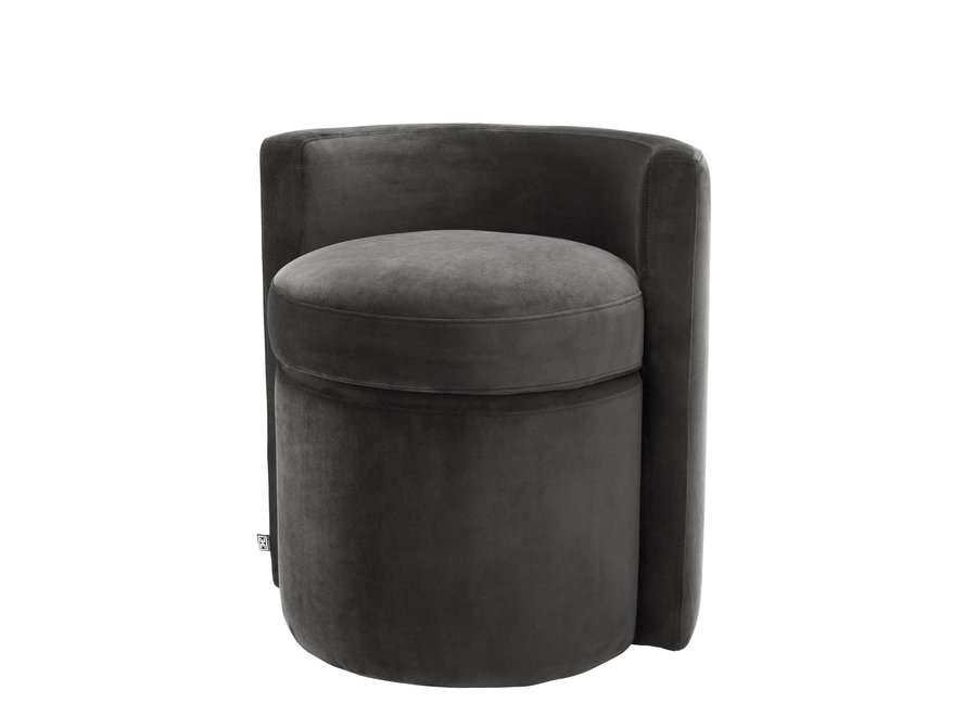 Polsterstool 'Arcadia' - Dark Grey