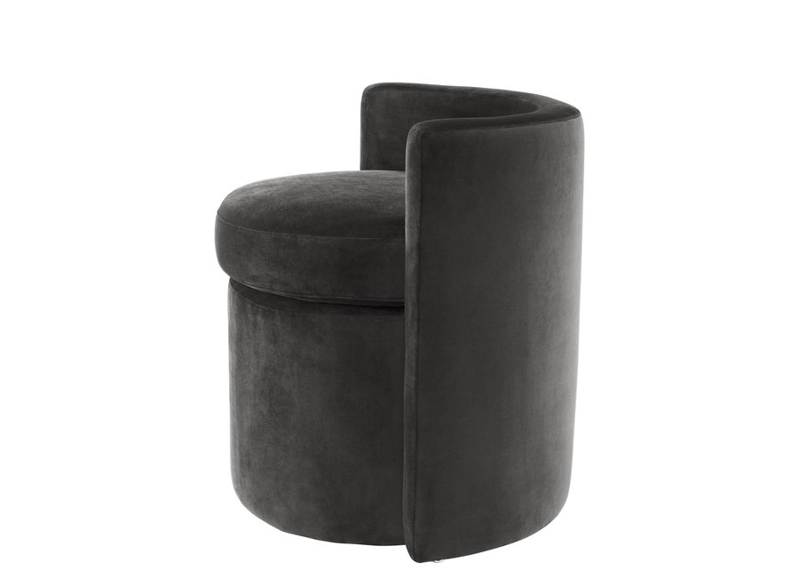 Polsterstool 'Arcadia' - Dark Grey