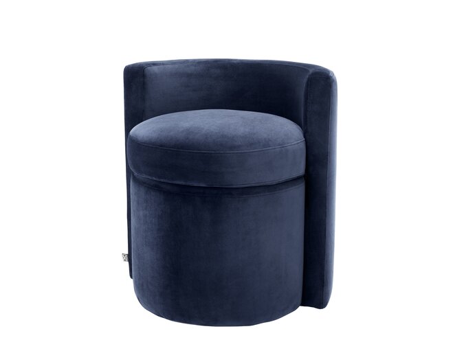 Polsterstool Arcadia - Midnight Blue