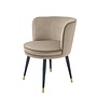 Chaise de salle à manger 'Grenada' Velours Greige