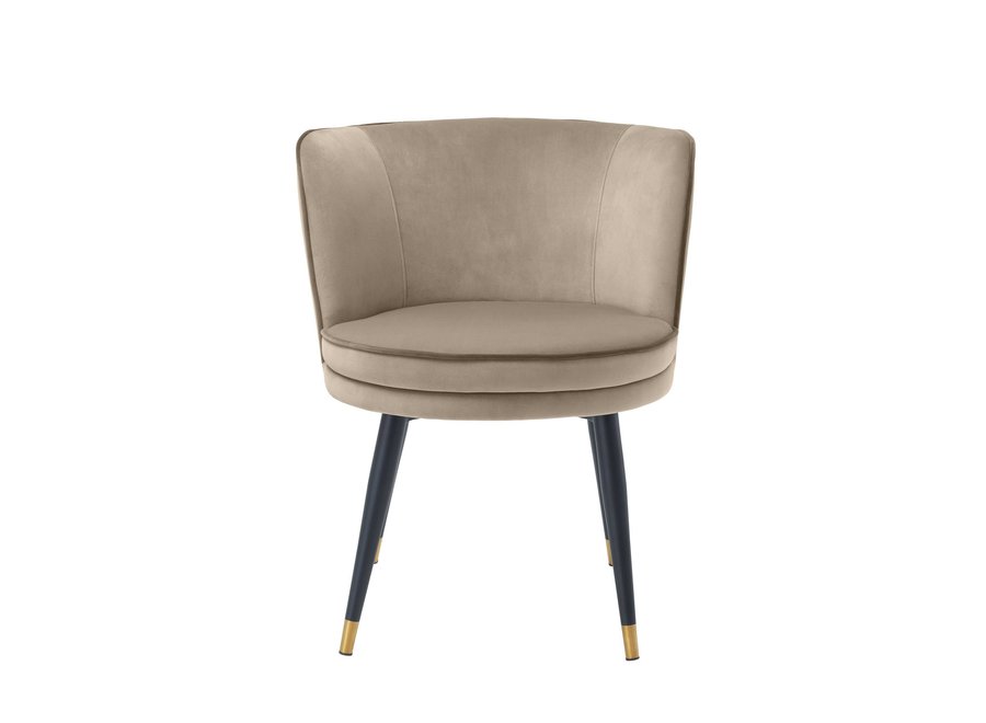 Dining chair 'Grenada' Greige Velvet