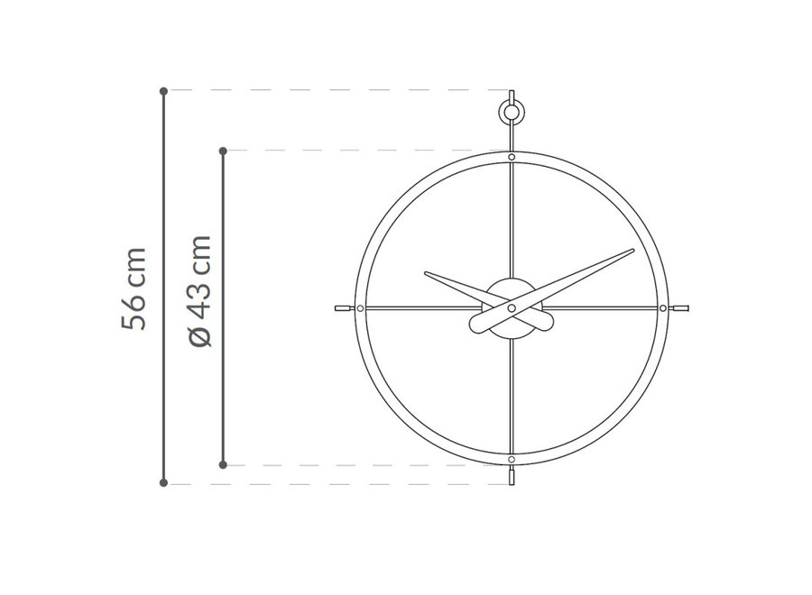 Design-Wanduhr - '2 Puntos N'