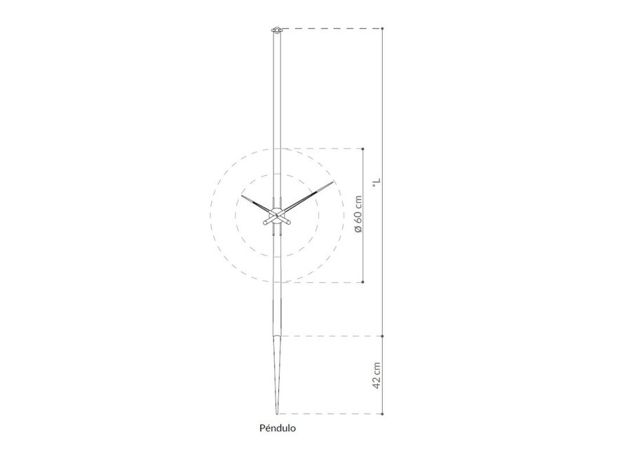 Uhr 'Pendulo i' - Chrome