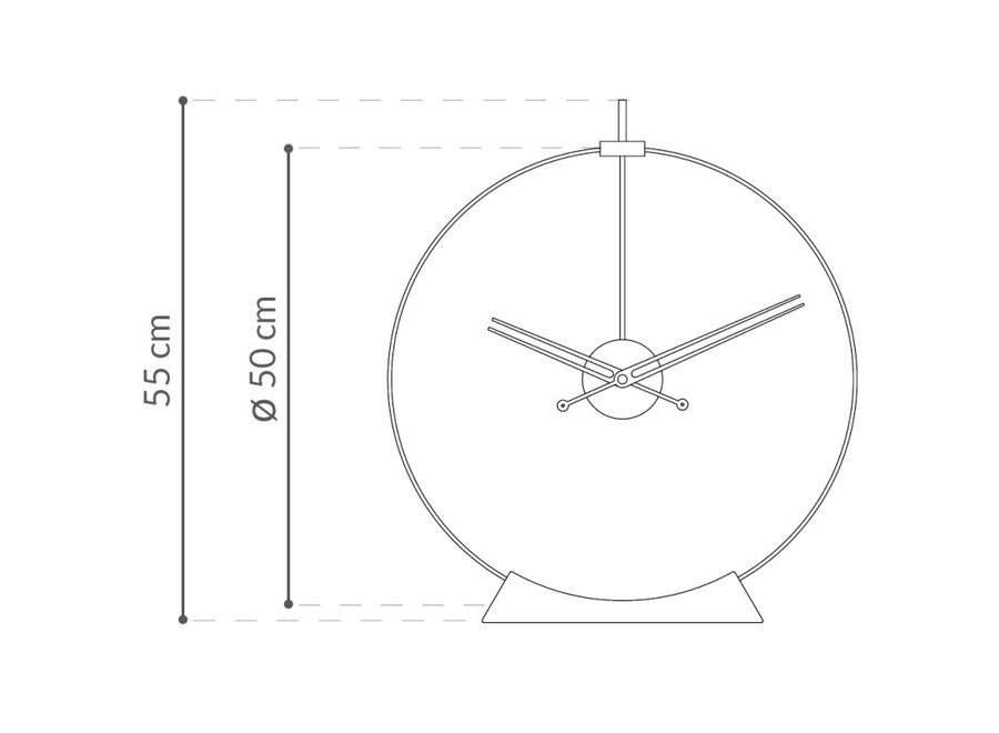 Horloge de table design - 'Aire'