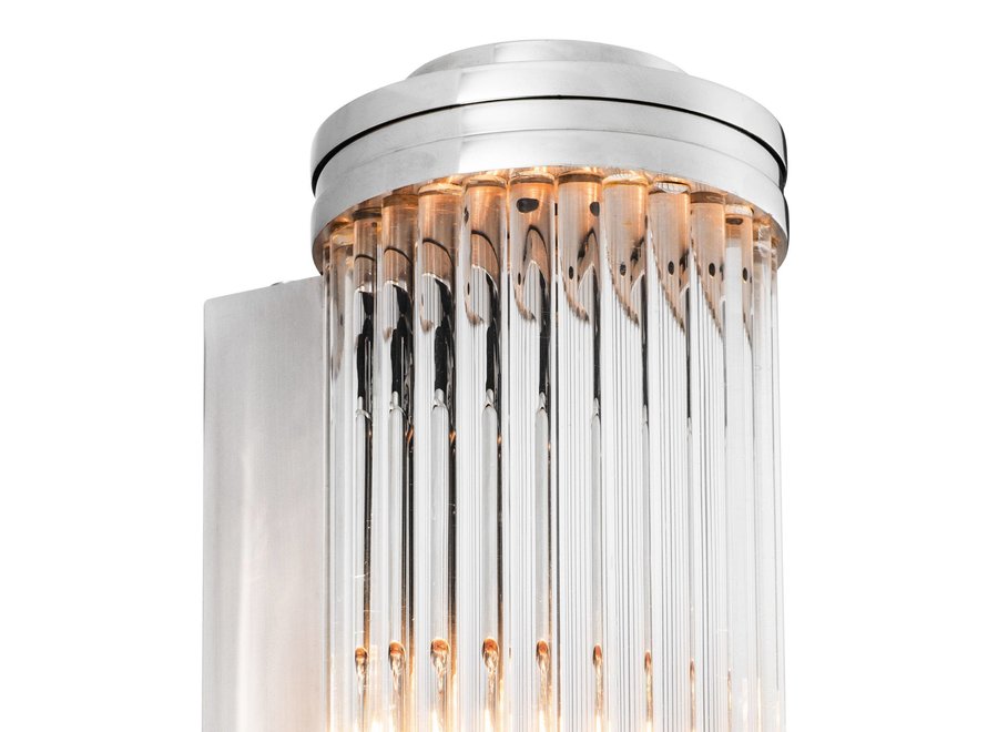 Lampe murale'Gascogne' - L - Nickel