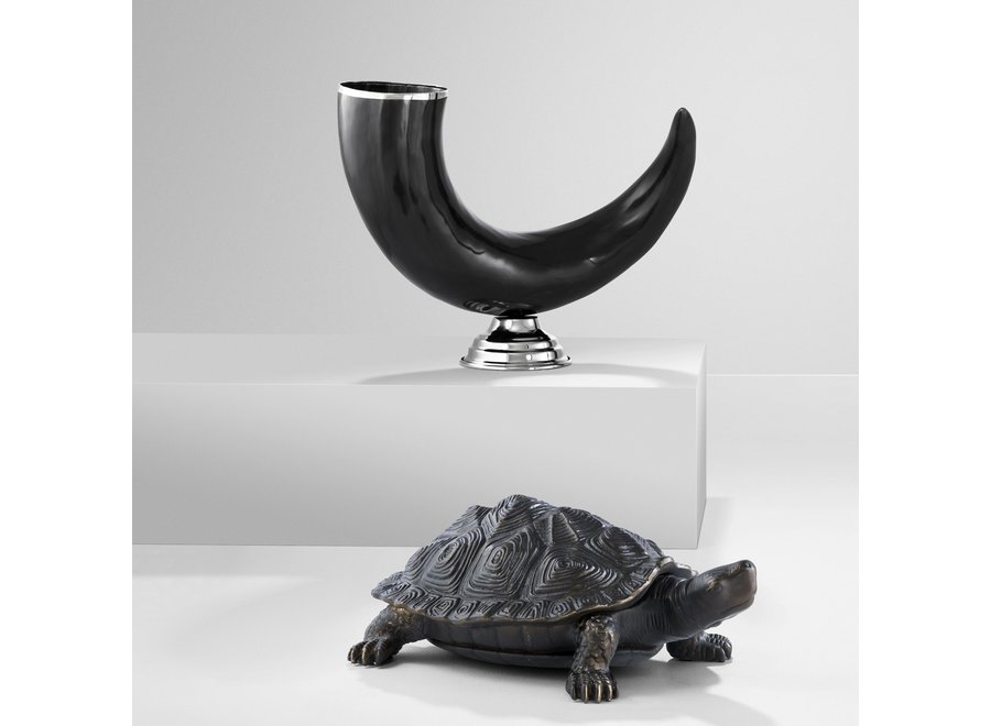 'Capetown' decorative horn, dimensions: 40 x 12 x 26 cm (h)