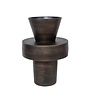 Aluminium-Vase 'Toba' - Brown - L