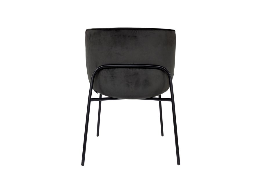 Esszimmerstuhl 'Loop Sidechair' Anthracite MIRAGLIO