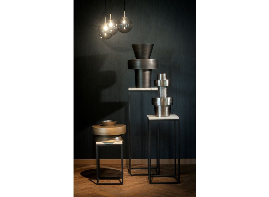 Vase 'Toba' - M - Silver