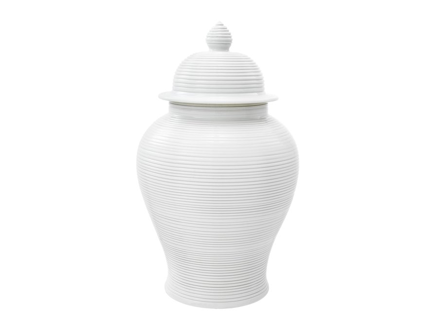 White Vase 'Celestine'  L 65 cm