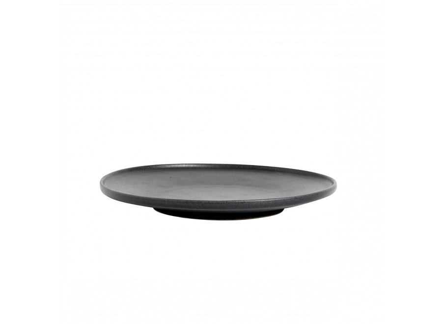 Breakfast plate 'Ceto' - set of 2 - in the color Black