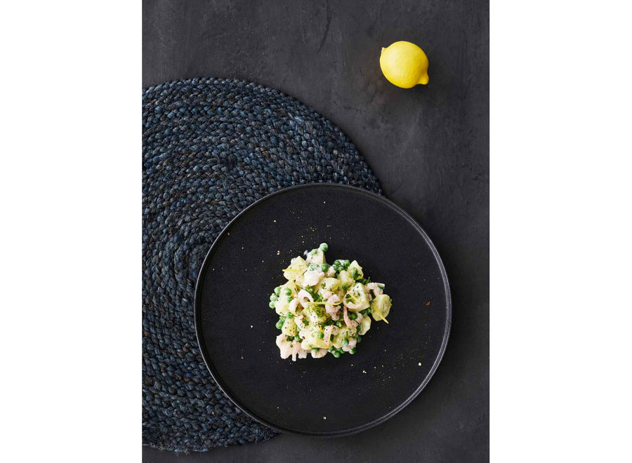 Breakfast plate 'Ceto' - set of 2 - in the color Black