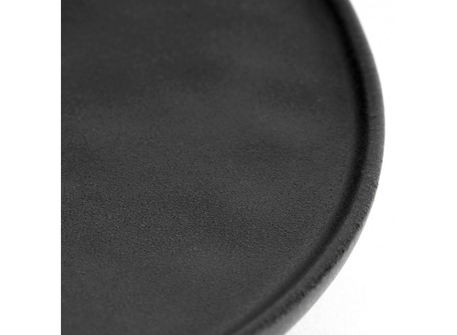 Breakfast plate 'Ceto' - set of 2 - in the color Black