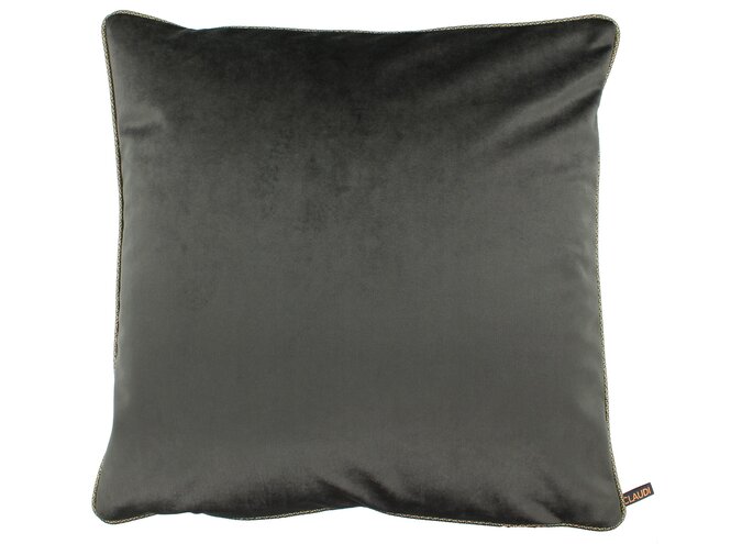 Cushion Astrid Dark Taupe + Piping Gold