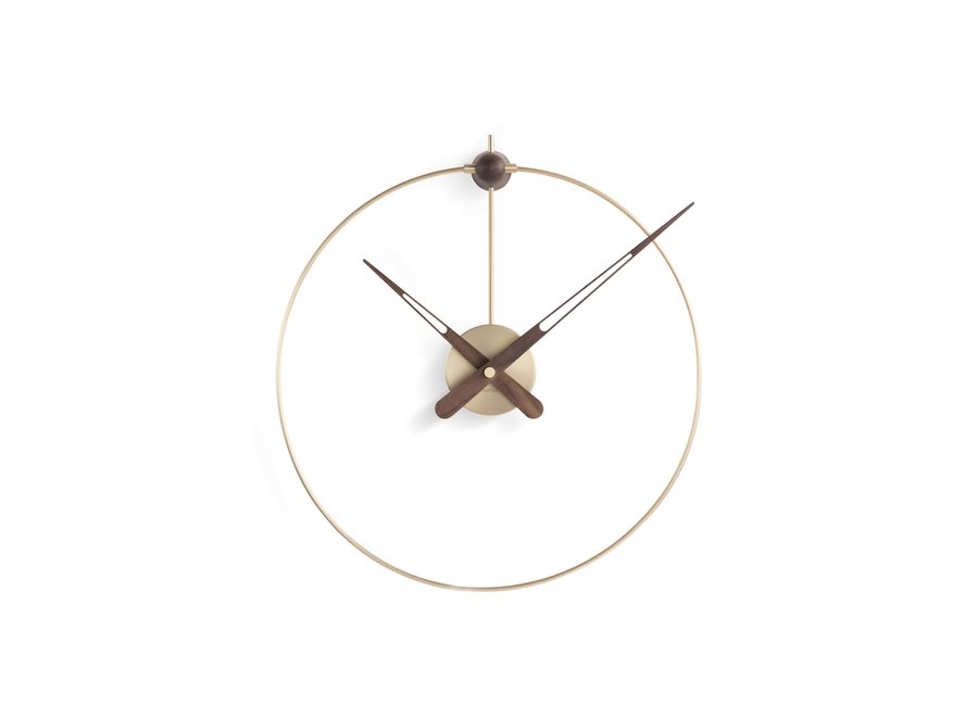 Design Wall Clock 'Micro Anda Gold n'