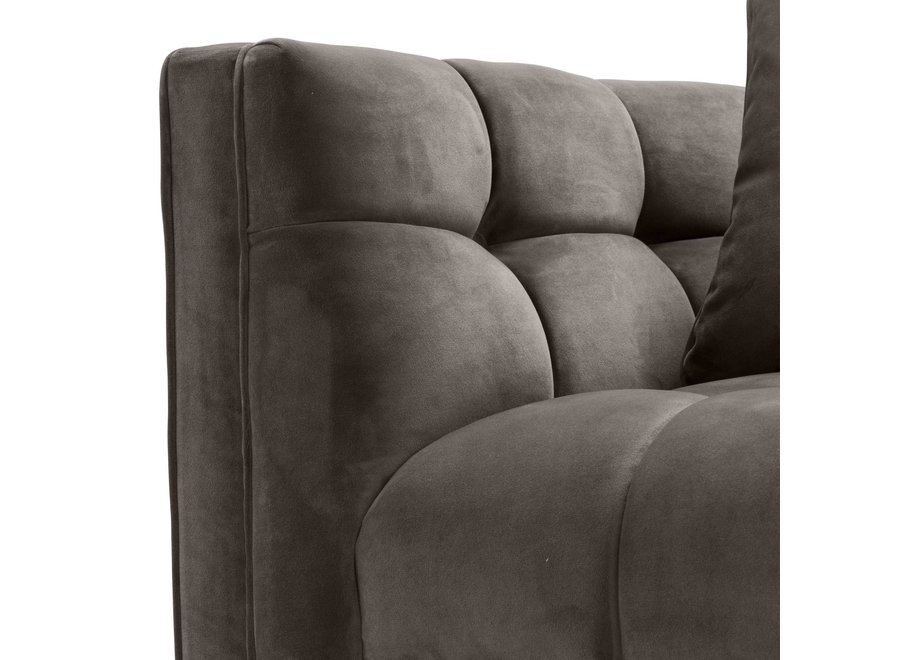 Armchair 'Sienna' - Savona grey Velvet