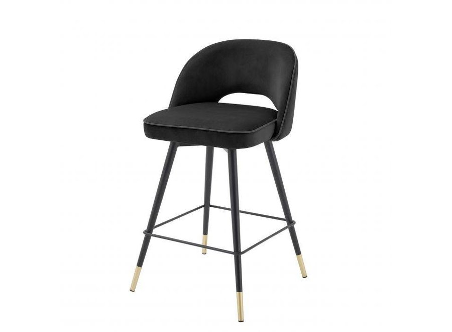 Counter stool 'Cliff' set of 2 - Roche black