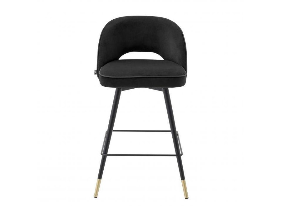 Tabouret de comptoir 'Cliff' lot de 2 - Roche black