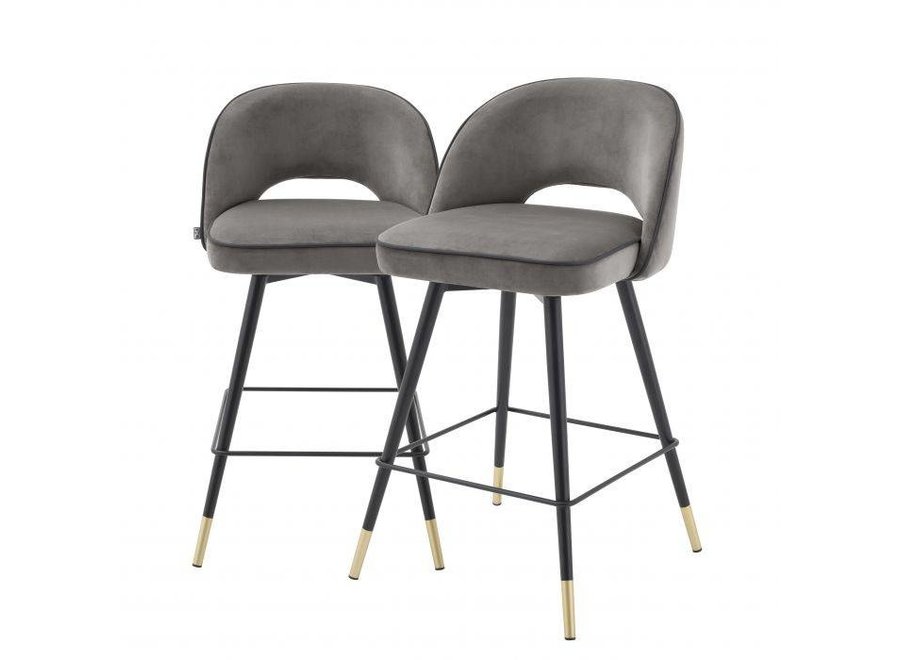 Counter stool Cliff set of 2 - Savona grey