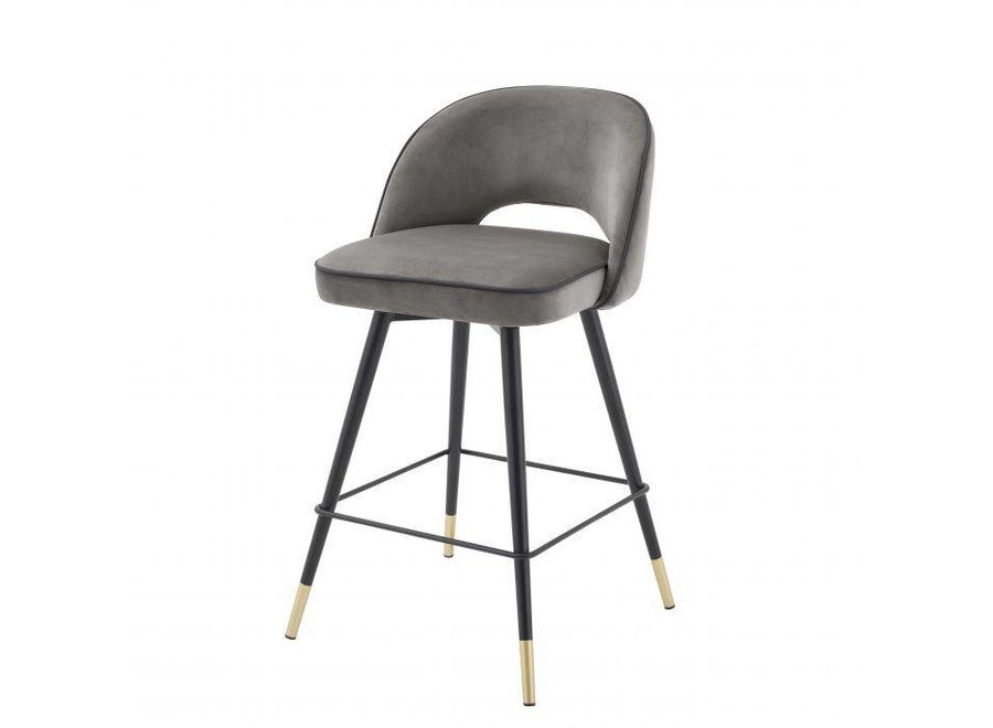 Tabouret de comptoir 'Cliff' lot de 2 - Savona grey