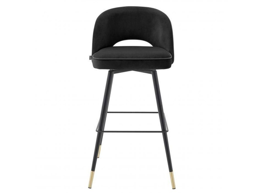 Bar stool 'Cliff' set of 2 - Roche black