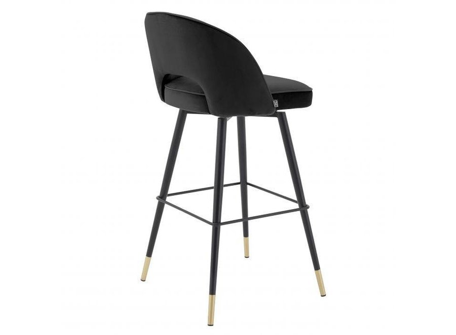 Bar stool 'Cliff' set of 2 - Roche black