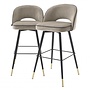Bar stool 'Cliff' set of 2 - Savona greige