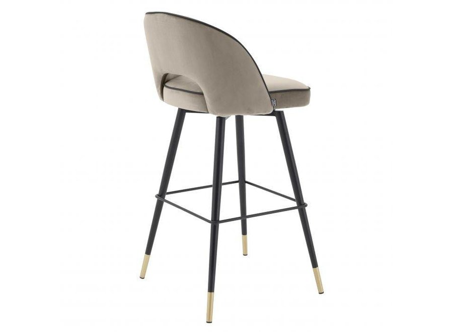 Bar stool 'Cliff' set of 2 - Savona greige