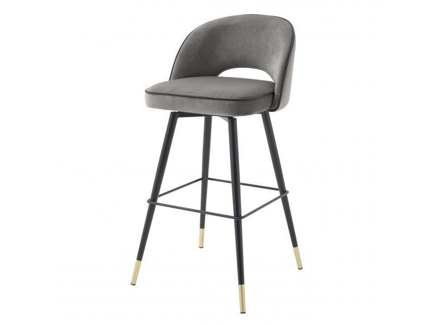 Bar stool 'Cliff' set of 2 - Savona grey