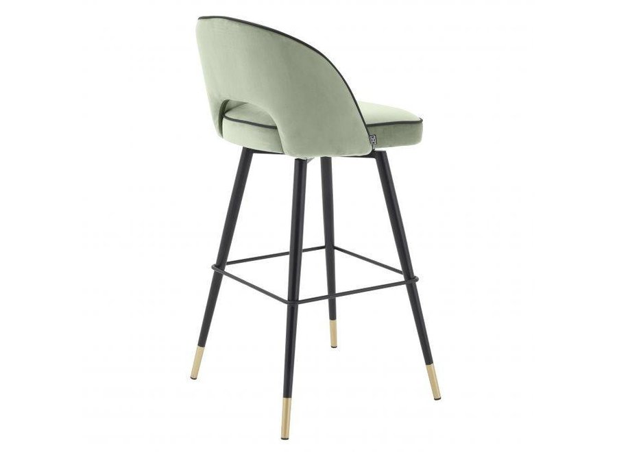 Bar stool 'Cliff' set of 2 - Savona pistache green