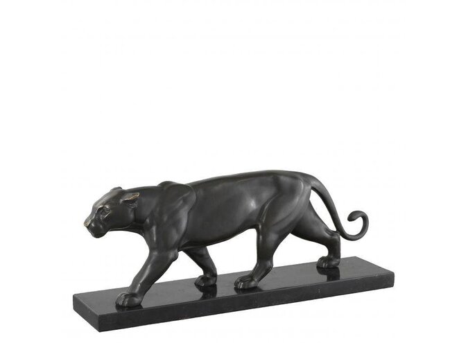 Panther on marble base