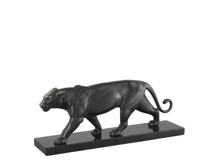 Panther sur un socle marbre