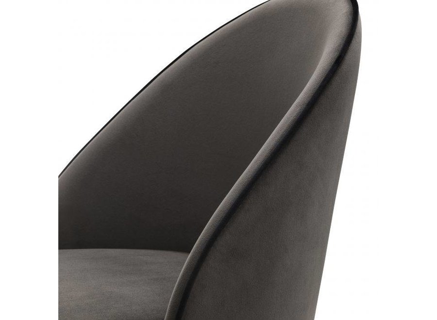 Chaise de salle à manger 'Cooper' lot de 2 - Dark Grey