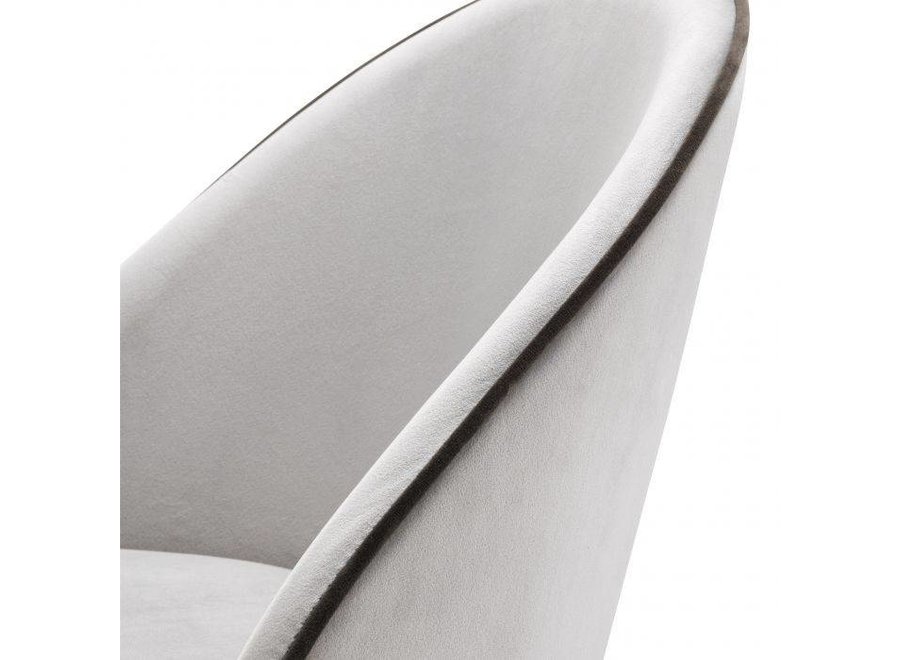 Chaise de salle à manger 'Cooper' lot de 2 -  Light grey