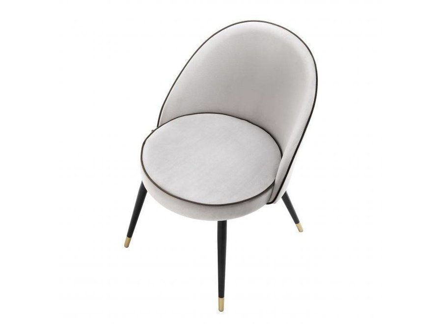 Chaise de salle à manger 'Cooper' lot de 2 -  Light grey