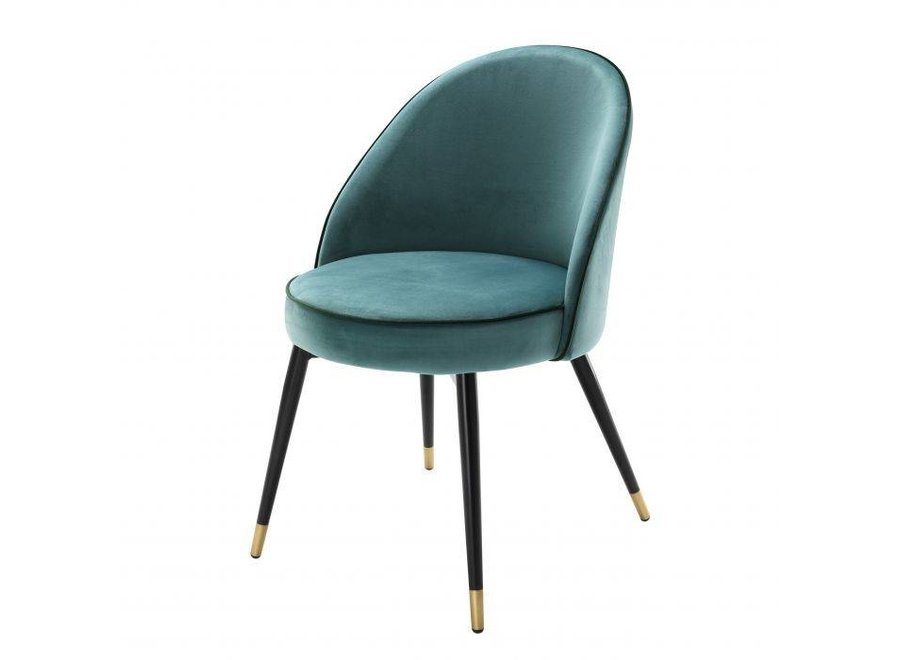 Dining chair 'Cooper' set of 2 - Turquoise