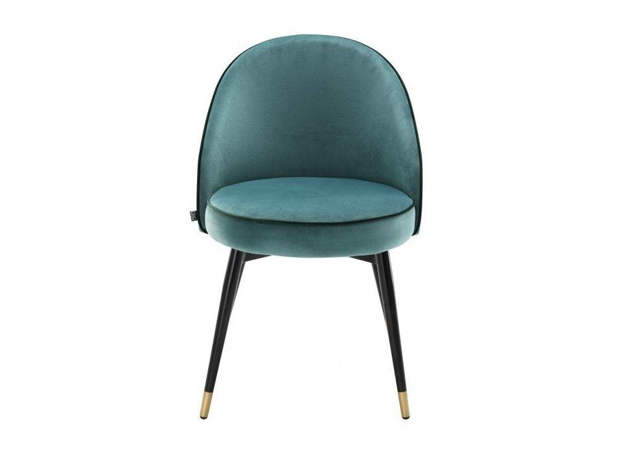 Chaise de salle à manger 'Cooper' lot de 2 - Turquoise