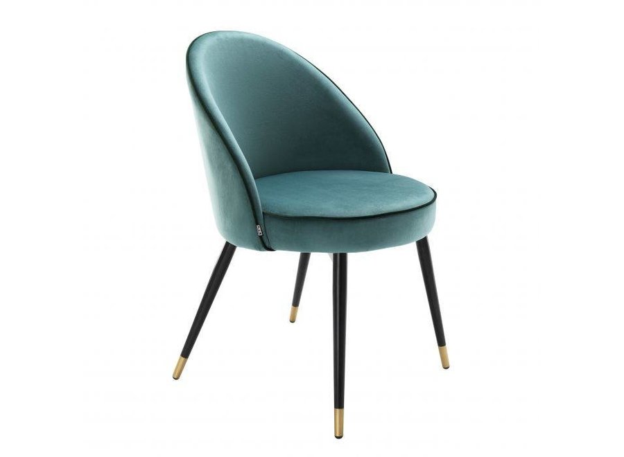 Chaise de salle à manger 'Cooper' lot de 2 - Turquoise