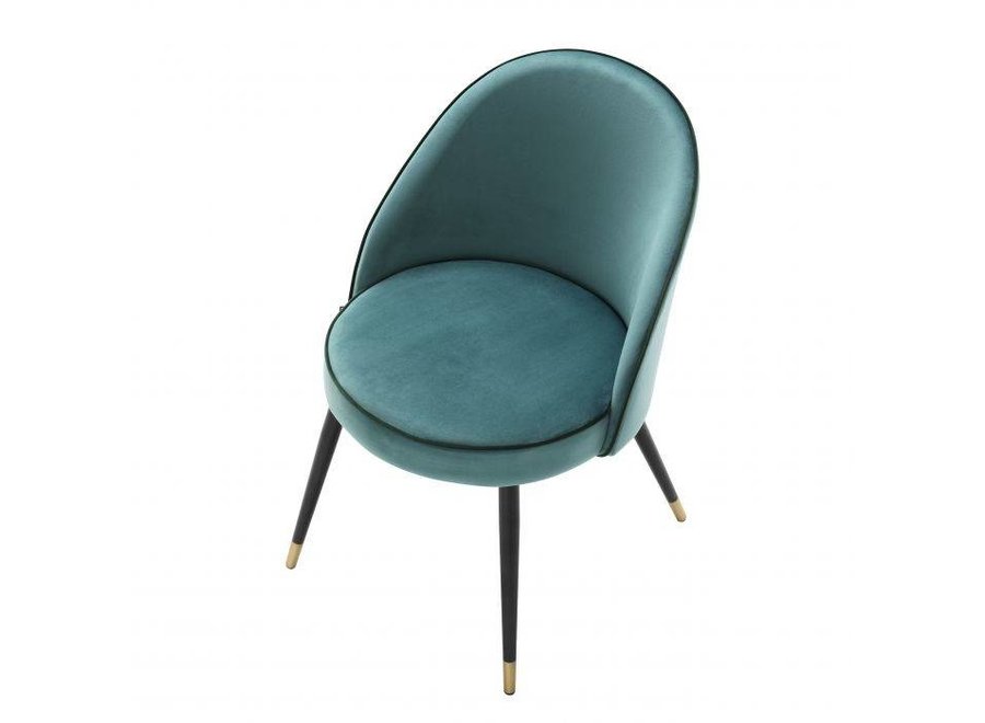 Dining chair 'Cooper' set of 2 - Turquoise