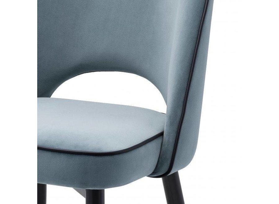 Dining chair 'Cliff' set of 2 - Savona blue