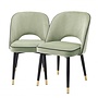 Chaise de salle à manger 'Cliff' lot de 2 - Savona pistache green