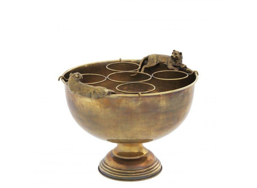Champagne cooler 'Jordan' - Brass
