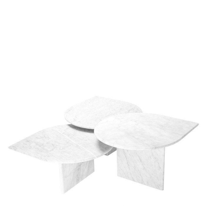 Eichholtz Coffee Table Naples Set Of 3 Wilhelmina Designs Eichholtz Coffee Table Naples Set Of, Carrara Marble Drum Coffee Table
