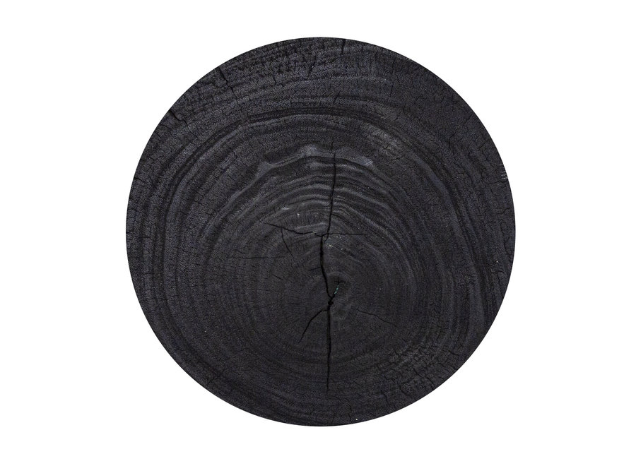 Round side table 'Sale' Black